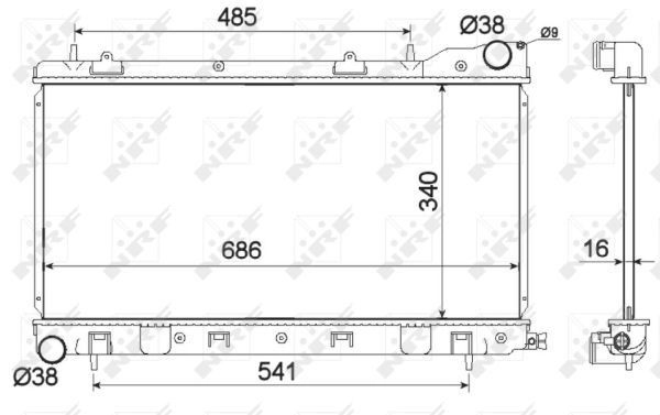 Радіатор основний NRF 53595 ціна, від 99.28 USD