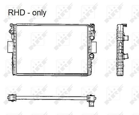 Радіатор основний NRF 53623 ціна, від 70.00 USD