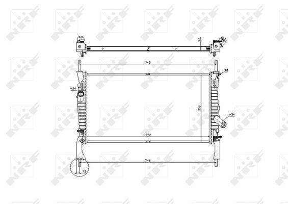 Купити 324808A1 Polcar Радіатор двигуна