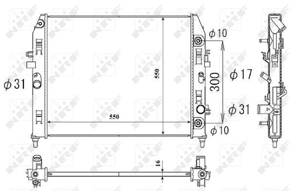 LFG115200E Mazda Радіатор охолодження двигуна