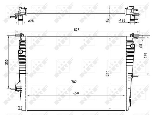 Радіатор основний NRF 53965 ціна, від 102.53 USD