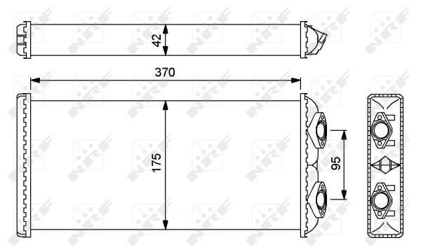 Радіатор обігрівача NRF 54246