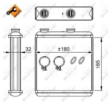 Купити 54298 NRF Теплообмінник