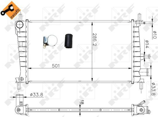 Купити Радіатор Ford Fiesta Mk4 JAS, JBS