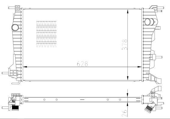 Радіатор охолодження NRF 550004