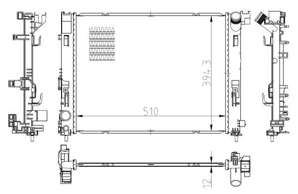Радіатор охолодження NRF 550038