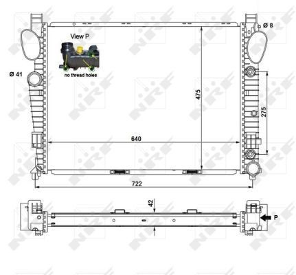 Купити 55325 NRF Радіатор двигуна