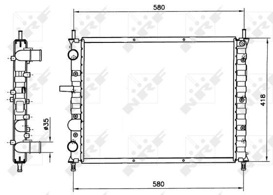 Купити BM149 Magneti Marelli Радіатор двигуна