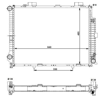 Купити 58098 NRF Радіатор двигуна