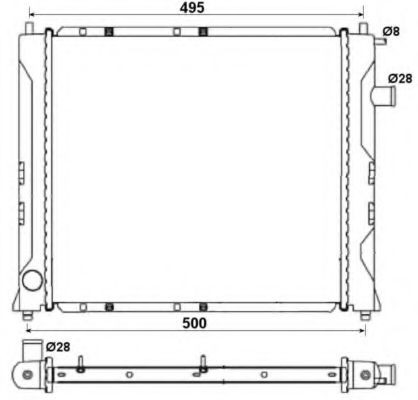 Радіатор 58107 NRF