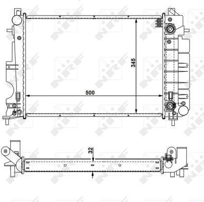 Купити 6520087 Polcar Радіатор двигуна