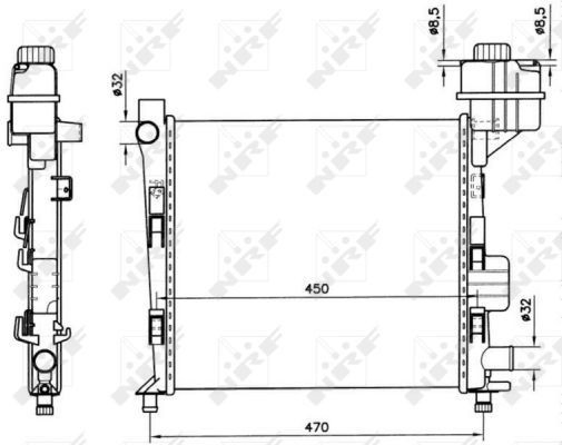 Купити 500508A2 Polcar Радіатор двигуна