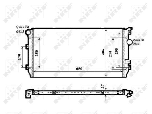Радіатор охолодження NRF 58339