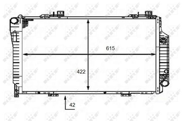 Радіатор основний NRF 58483 ціна, від 145.42 USD