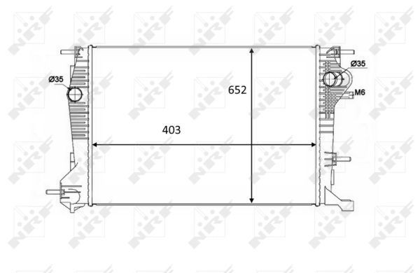 Радіатор охолодження Nissan/Infiniti 214101448R