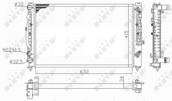 Радіатор охолодження NRF 59101