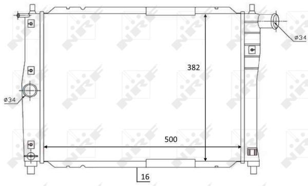 Радіатор охолодження NRF 59122