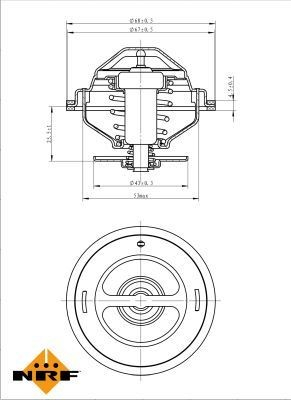 Автомобільний термостат NRF 725139 ціна, від 19.97 USD