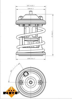 Автомобільний термостат NRF 725219 ціна, від 10.80 USD