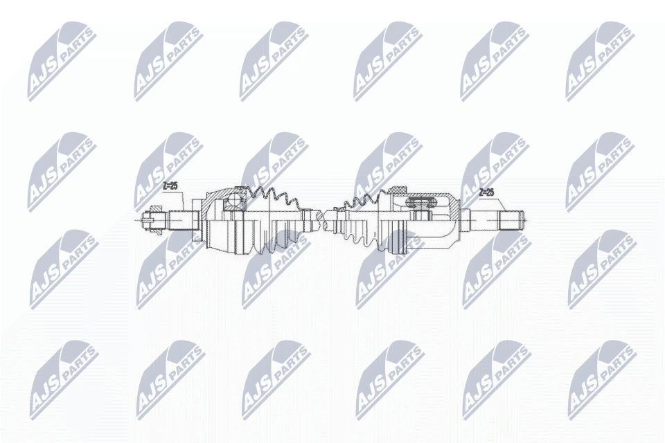 Привід передній лівий NTY NPWAR006 ціна, від 74.90 USD