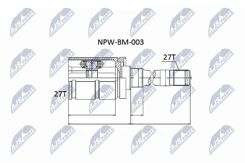 Граната колісна NTY NPWBM003 ціна, від 55.42 USD