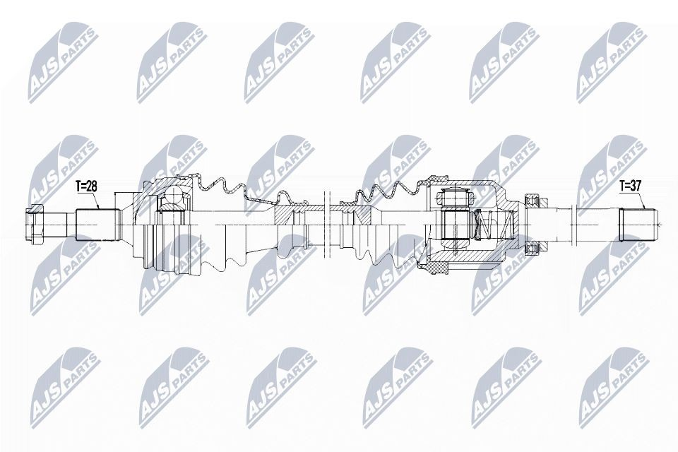 Привід передній правий на Peugeot 508 II FB, FH, F3