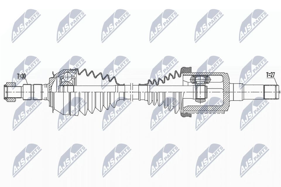 Піввісь передня, права Chevrolet Orlando мінівен (J309) (2010 - 2026) ціна, від 118.11 USD