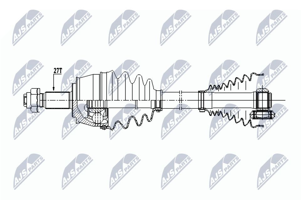 Піввісь (привід) передня Fiat Doblo 2