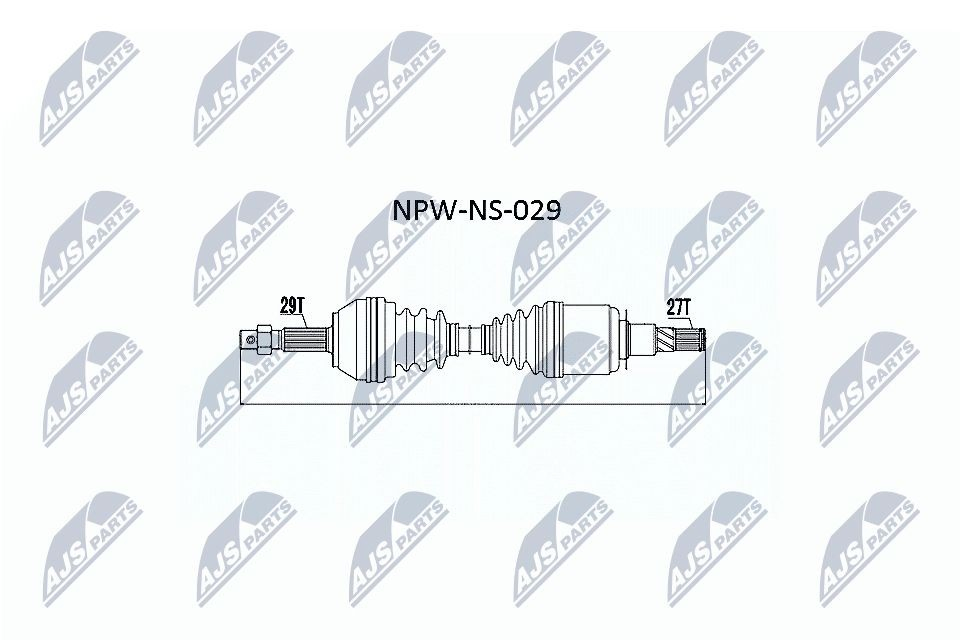 Вісь передня NTY NPWNS029 ціна, від 62.37 USD