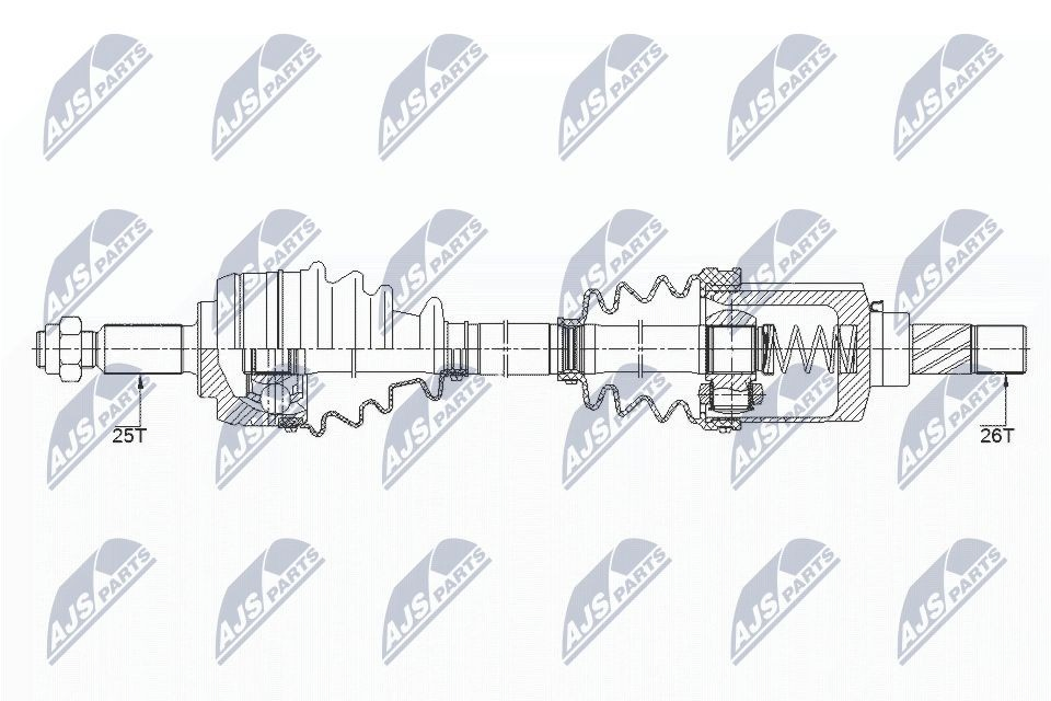 Ліва піввісь DDS250383 Dynamatrix