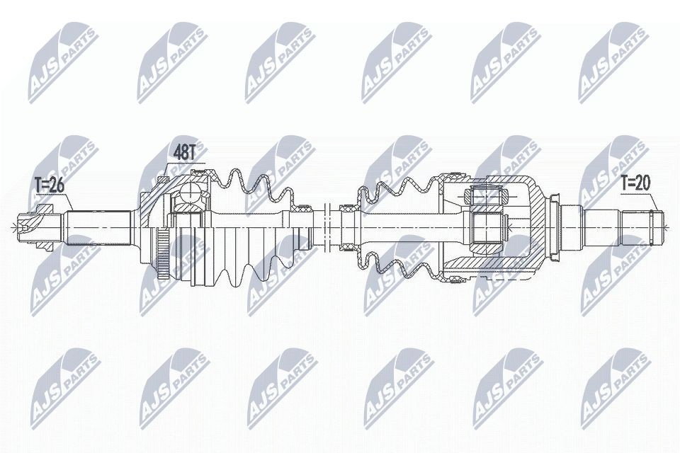 Привід лівий на Toyota Prius  NHW20