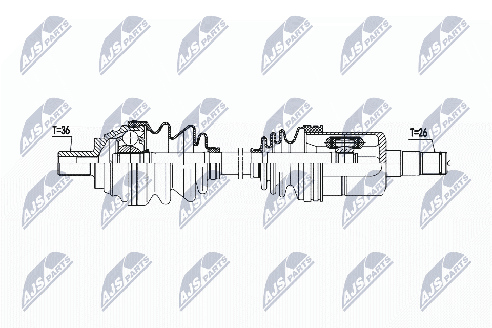 Привід передній лівий Volkswagen Golf V хетчбек (1K1) (2003 - 2010) ціна, від 115.93 USD