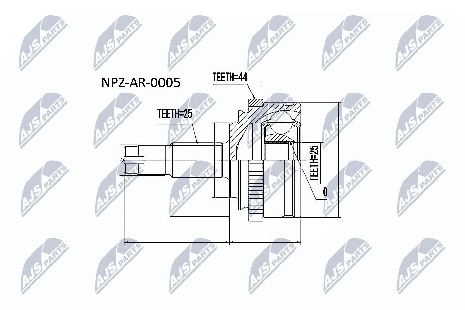 Граната колісна NTY NPZAR005 ціна, від 38.85 USD