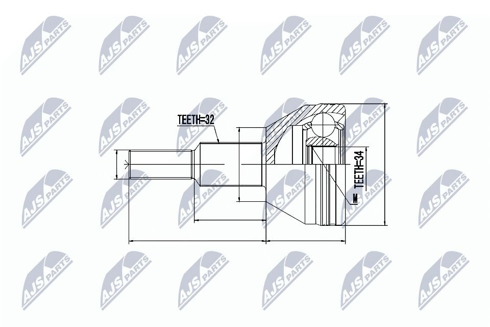 Граната колісна NTY NPZCH016 ціна, від 38.28 USD
