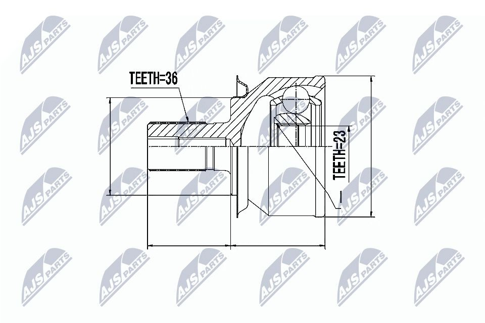 Граната колісна NTY NPZFR031 ціна, від 25.45 USD