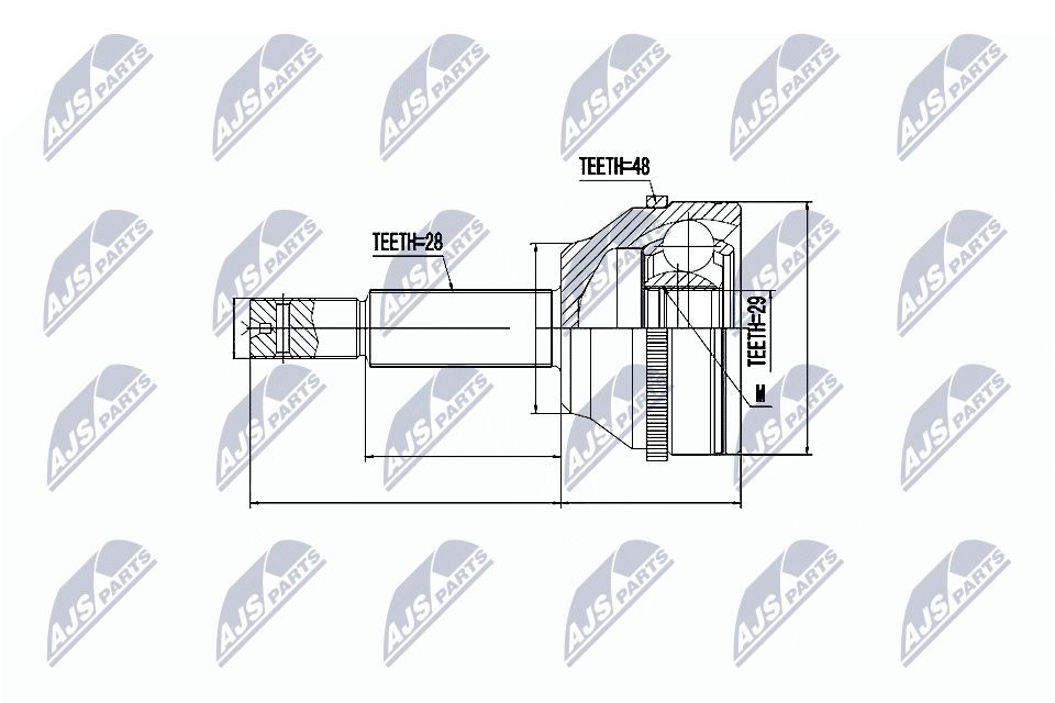 Граната колісна NTY NPZFR032 ціна, від 36.59 USD
