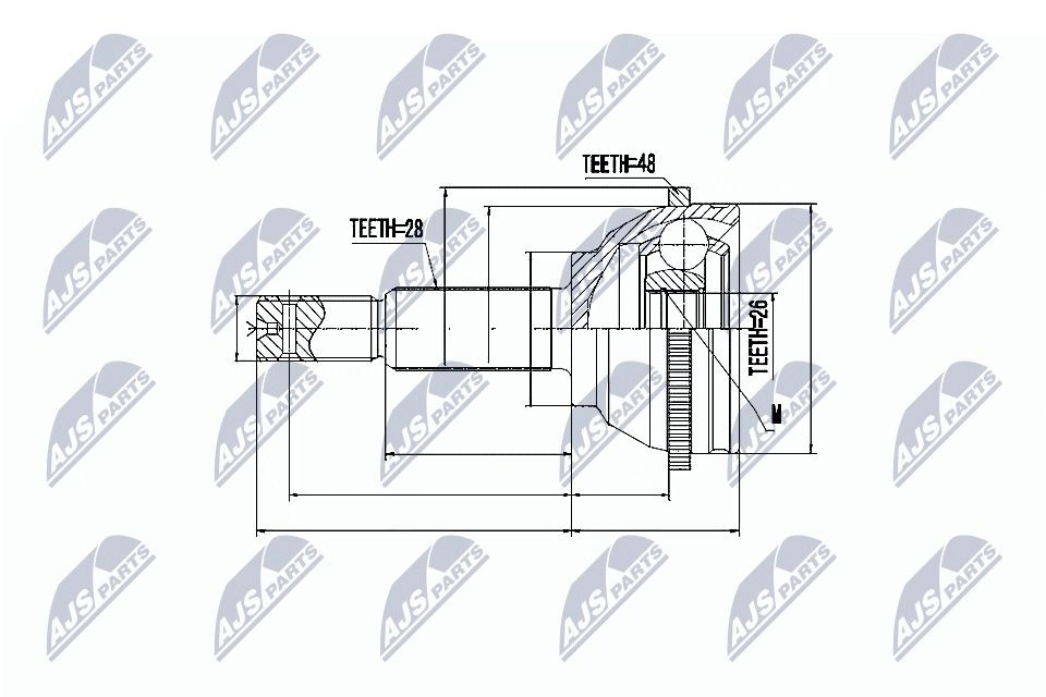 Граната колісна NTY NPZFR037 ціна, від 31.65 USD