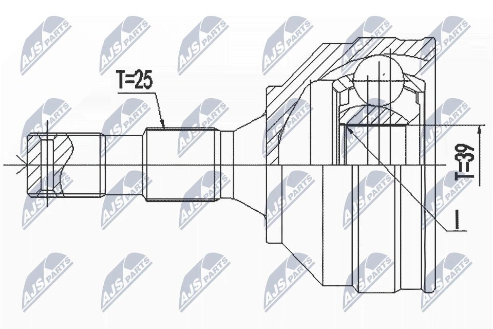 Граната колісна NTY NPZPE029 ціна, від 29.98 USD