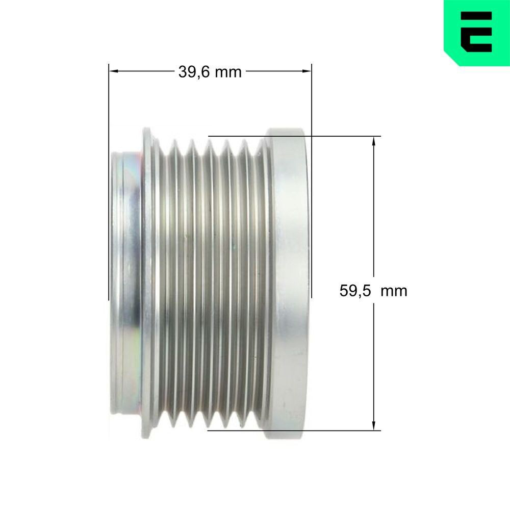 Шків генератора F51055 Optimal
