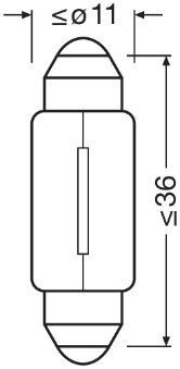 Купити 64182BL Osram Лампочка плафону освітлення салону/кабіни