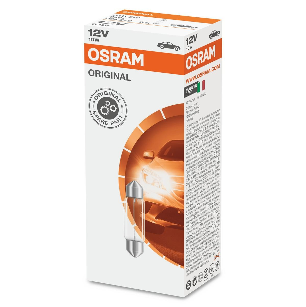Купити 6461 Osram Лампочка плафону освітлення салону/кабіни