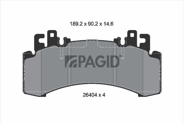 Купити A0004210902 Mercedes Колодки гальмівні передні, дискові