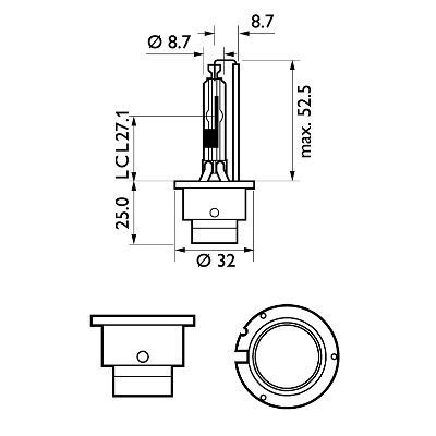 Купити 85126WHV2S1 Philips Лампочка ксеноновая