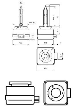 Биксенон Philips 85415XV2C1 ціна, від 48.59 USD