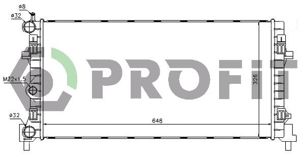 PR9504A5 Profit Радіатор охолодження двигуна
