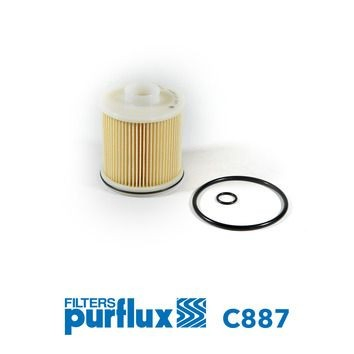 Фільтр тонкого очищення палива Purflux C887 ціна, від 23.54 USD