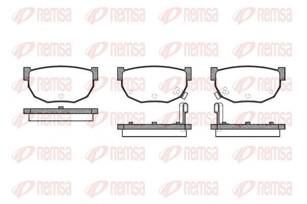 015102 Remsa Колодки гальмівні задні, дискові
