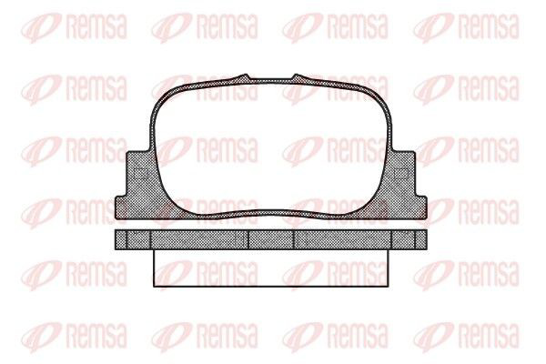 080100 Remsa Колодки гальмівні задні, дискові