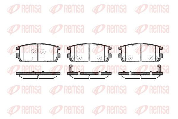 087702 Remsa Колодки гальмівні задні, дискові