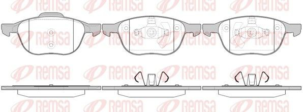 Гальмівні колодки Remsa 108200 ціна, від 24.30 USD